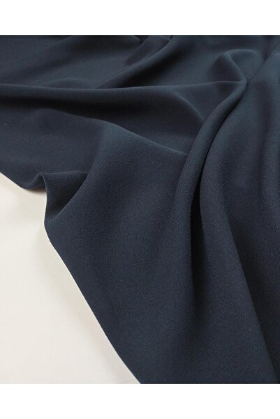 Kumaş Parça قماش كريب باللون الأزرق الداكن العرض: 150 سم