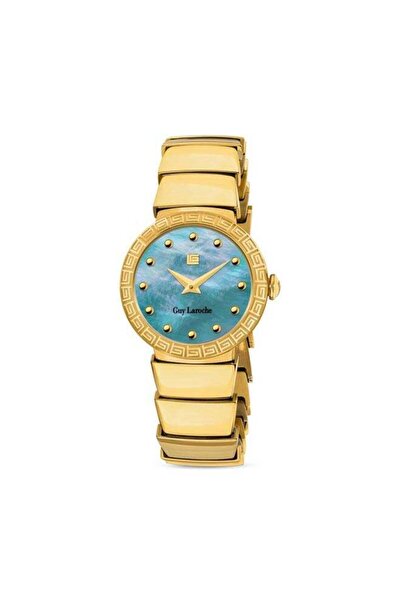 Guy Laroche Anna Black Dial Gold Metal Bracelet Analog Watch for Women 28mm