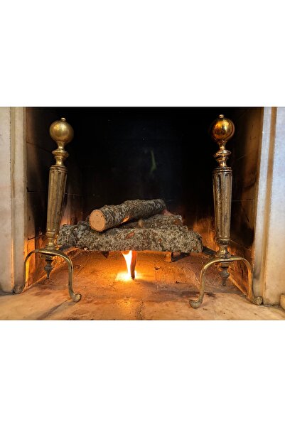 tayfuntufan antika koleksiyon Pirinç ve dökümden Avrupa şömine içi odunluğu 3...