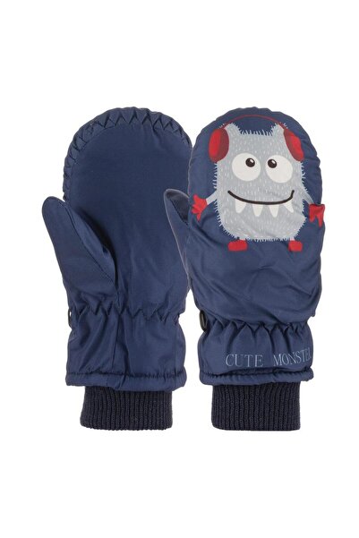 Monkabox 2-3-4-5 yaş İçi Polarlı Su Geçirmez Kar Eldiveni Bebek Çocuk