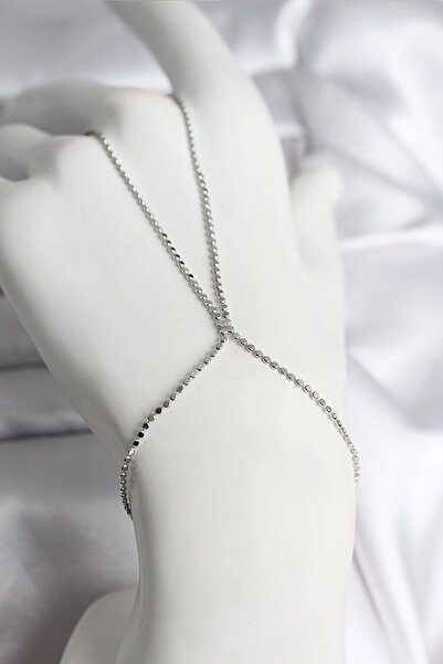 shopwave 316L Steel Silver Color Crushed Chain Model Women's Şahmeran - Tj-Sn731