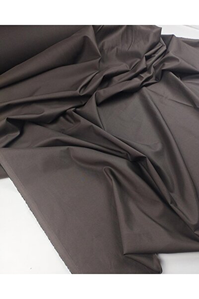 Kumaş Parça Țesătură din bumbac în culoarea maro de nurcă Lățime: 140 cm