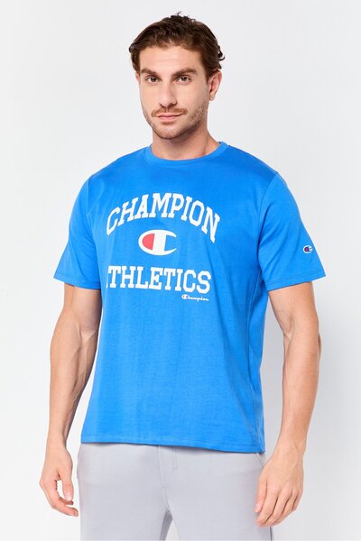 Champion Men Sportswear Fit Short Sleeve Outdoor T-shirt, Blue