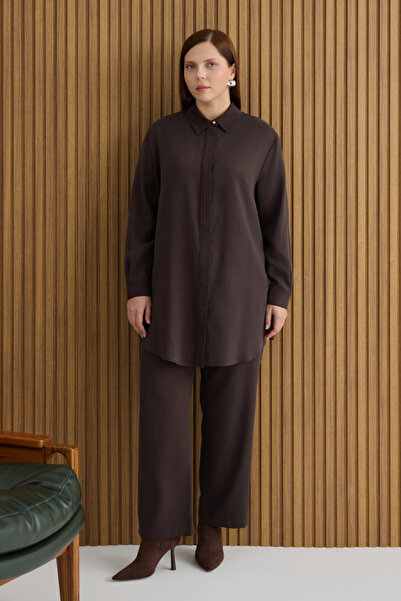 Aker Kahverengi Beli Bağcıklı Pantolon