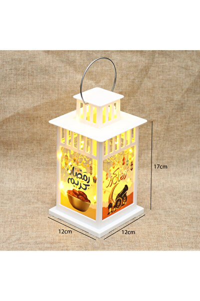 Generic White Printed Ramadan lantern