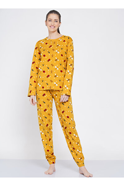 LAUREN SMITH Women's Pajama Set Full Sleeve Top with pants 2 Piece Sleepwear Cotton Ladies Soft Pjs Lounge Set