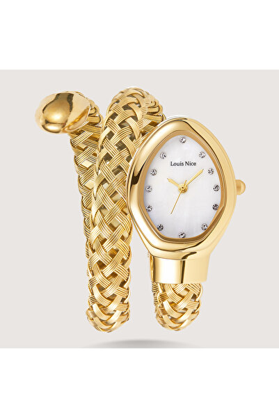 Louis Nice Women's gold watch with a twist strap