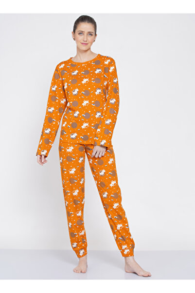 LAUREN SMITH Women's Pajama Set Full Sleeve Top with pants 2 Piece Sleepwear Cotton Ladies Soft Pjs Lounge Set