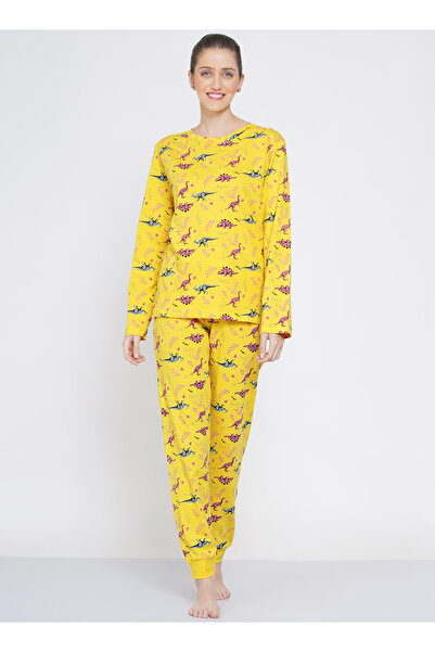 LAUREN SMITH Women's Pajama Set Full Sleeve Top with pants 2 Piece Sleepwear Cotton Ladies Soft Pjs Lounge Set