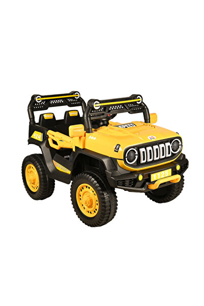Kiko RECHARGEABLE CAR 2 BATTERY 6V -2 MOTOR WITH RC-YELLOW