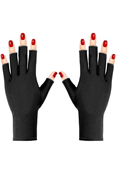 Arabest Gloves for Gel Nail Lights, Professional UPF50+ Nail Art Gloves, Artistic Skin Care Fingerless Glove