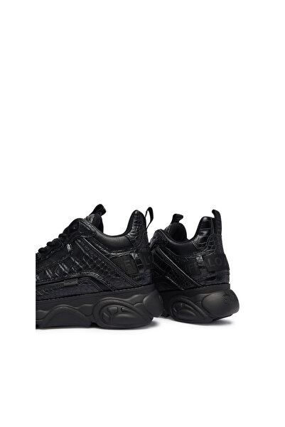 Buffalo adidași femei Black Croco BLK Cld Chai