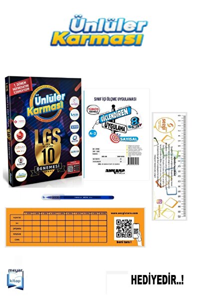 Ünlüler Karması Ünlüler 8.Sınıf LGS 1.Dönem 10 Deneme YENİ...HEDİYELİ