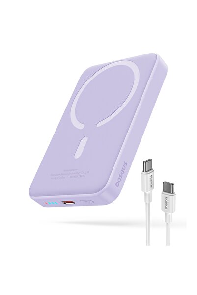 Baseus Baterie externă, magnetică, încărcare rapidă, MagSafe, USB-C, 10000mAh...