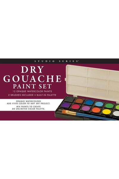 Avon Books Set de vopsele gouache uscate Studio Series (12 acuarele opace)