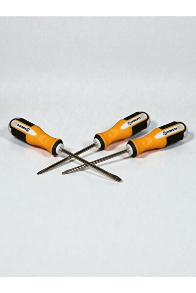 WDA 3 Pcs Screwdriver Set Flat Head with Anti-Slip Handle – Heavy Duty Hand Tools.5 × 100 mm.
