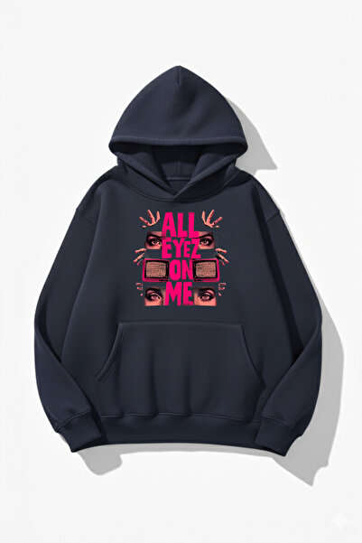 uyguntarz Унисекс мека текстура All Eyez Me печатен дизайн прекалено голяма 3...