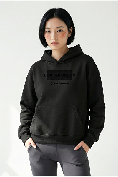 uyguntarz Unisex-Hoodie-Sweatshirt mit weicher Textur und bedrucktem Los Ange...