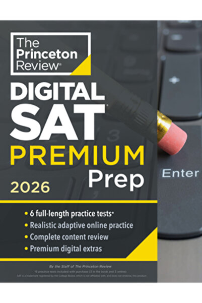 Princeton Review Pregătire digitală SAT Premium, 2026: 6 teste practice compl...