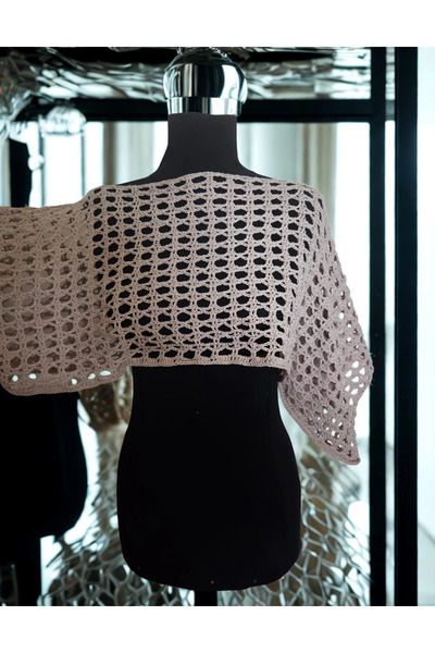 lupi Crochet Blouse Hand-Knitted Crop Top