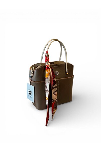 balbagss Women's High-Quality 3-Compartment Stylish Classic Hand and Shoulder Bag with Scarf