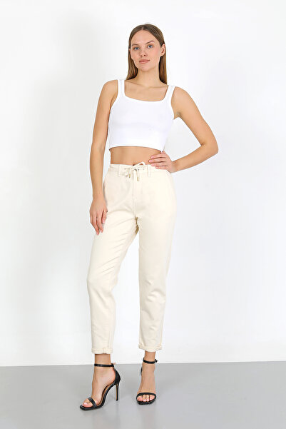 Major Women's Drawstring Knitted Boyfriend Pants