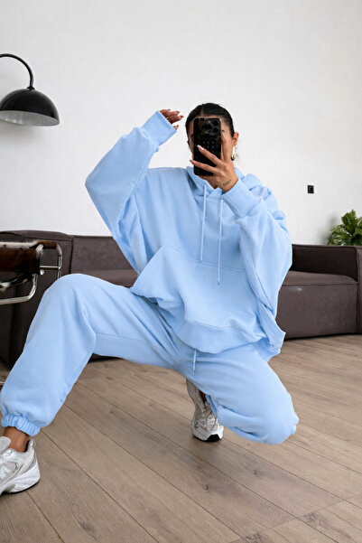 BayBayan Women's Winter Oversize Comfortable Daily K Hooded Elasticated Legs ...