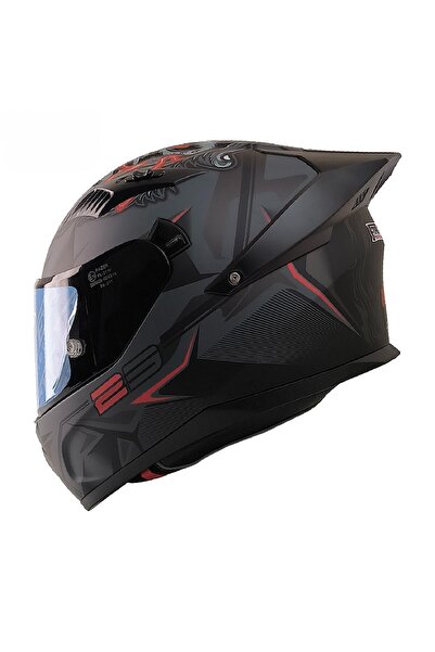 FAZER FX-211X FULL FACE GÜNEŞ VİZÖRLÜ KASK (BEAST BLACK)