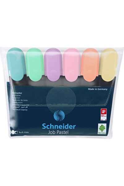 SCHNEIDER Textmarker Job Pastel 6 buc/set