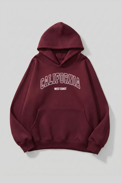 uyguntarz Hanorac unisex cu textura moale Caliwest cu imprimeu Design supradi...