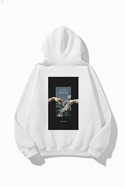 uyguntarz Φούτερ με κουκούλα Unisex με μαλακή υφή Live με τύπωμα Design overs...