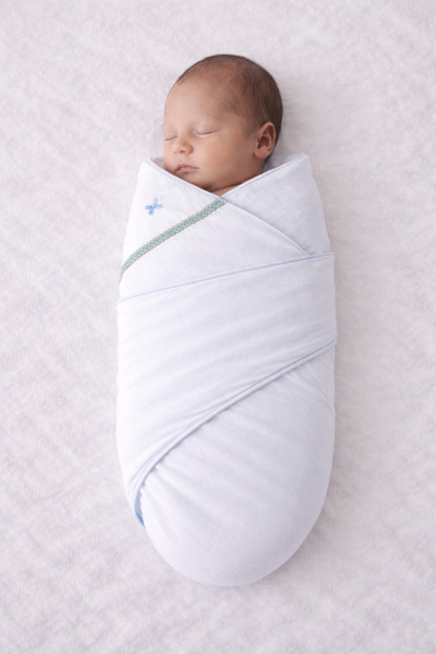 BABİDO قماط قطني 100% لحديثي الولادة – مع حزام (80×80 سم)