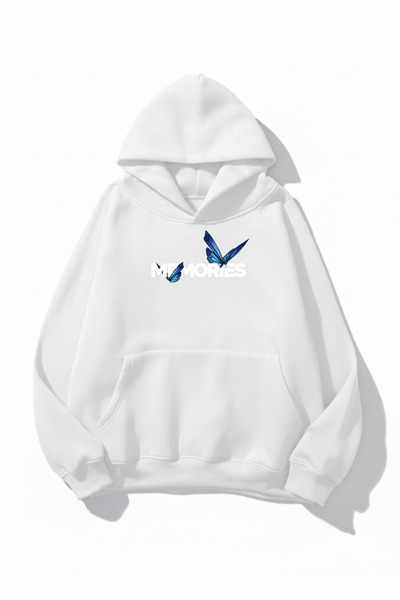 uyguntarz Unisex-Hoodie-Sweatshirt mit weicher Textur und bedrucktem Butterfl...