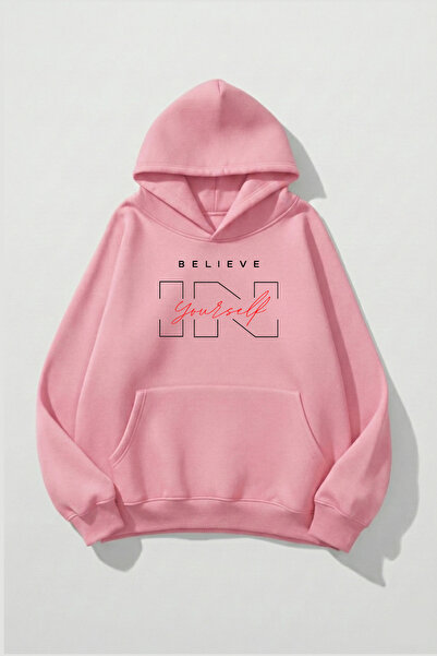 uyguntarz Unisex-Hoodie-Sweatshirt mit weicher Textur und Aufdruck „Believe I...