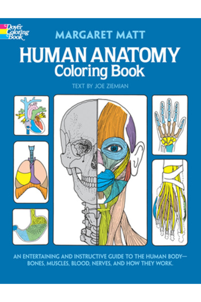 Dover Publications Carte de colorat cu anatomia umană