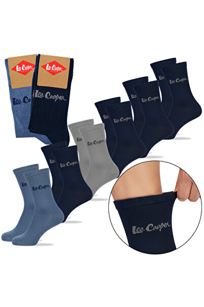 Lee Cooper Set șosete lungi bărbătești din bumbac cu logo (6 perechi)