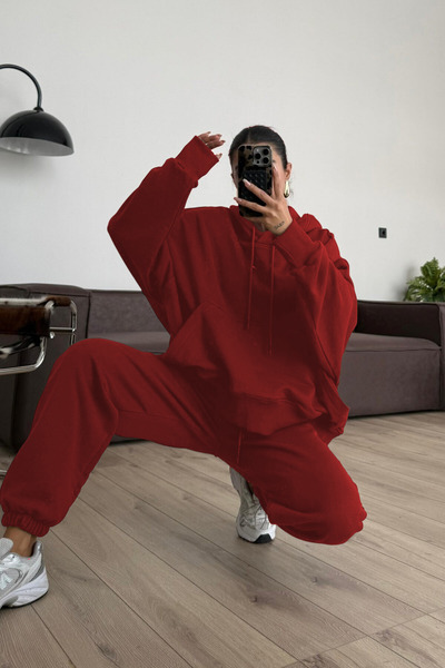 BayBayan SET DE PENTRU FEMEI, IARNĂ, OVERSIZE, CASUAL, CU GLUGĂ, CU TIV ELAST...