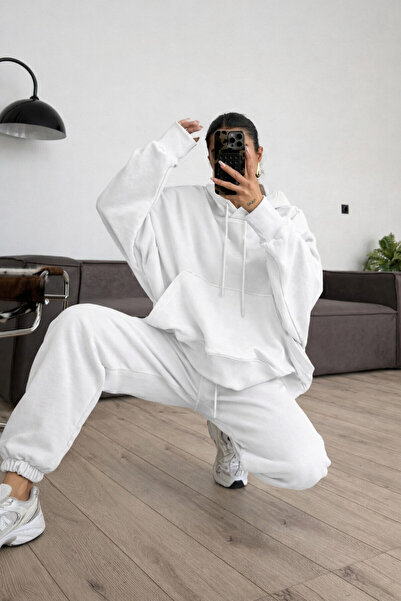 BayBayan SET DE PENTRU FEMEI, IARNĂ, OVERSIZE, CASUAL, CU GLUGĂ, CU TIV ELAST...