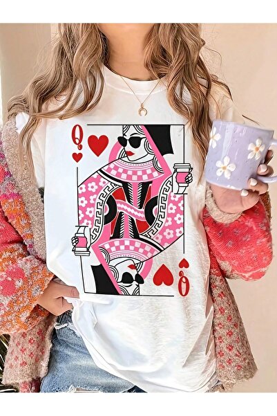 ZEMLİYA Unisex majica za ljubitelje kafe i srca Štampano T-shirt – kratki ruk...