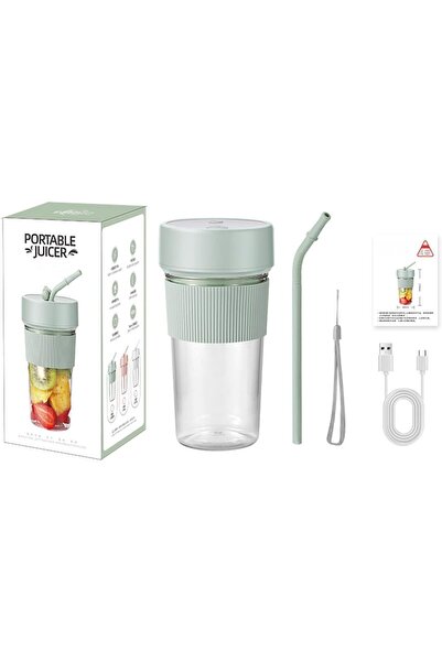 Arabest Portable Blender Cup，with Straw，6 blades，350ML,for On-The-Go Healthy Living