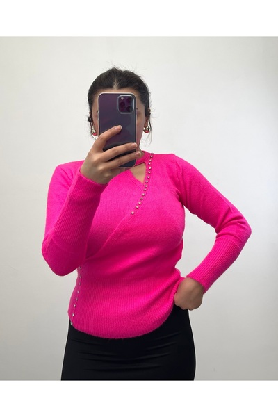 NİSUM MODA Stoned Yumoş Knitwear Blouse