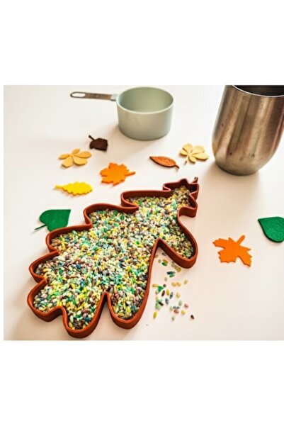 OEM Tavă educațională Oak Leaf, marmură roșie
