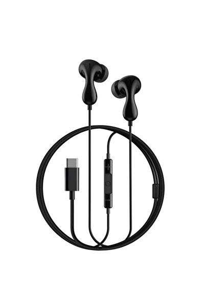 Baseus Wired In-Ear Headphones Type-C, Microphone, 20Hz-40kHz, Hi-Res, Black