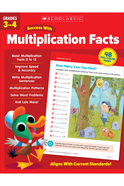 Scholastic Teaching Res Succes școlar cu tablă de înmulțire Clasele 3-4