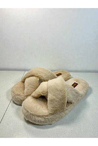 Marblestone Stilo Bello Women's Brown Plush Cross-Strapped Soft Textured Hous...