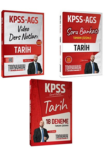 Tonyukuk Yayıncılık KPSS Genel Kültür Tarih Video-Soru-Deneme Seti