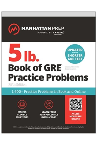 Manhattan Prep Pub Caiet de 2,2 kg cu probleme de practică GRE: Peste 1.400 d...