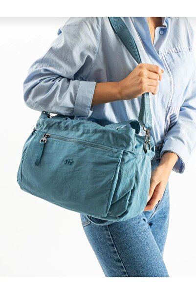 eflanmoda Geantă de mână și de umăr pentru femei, confecționată din țesătură ...