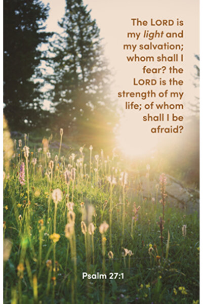 Broadman Church Supplies Buletin general de închinare: Domnul este lumina mea...