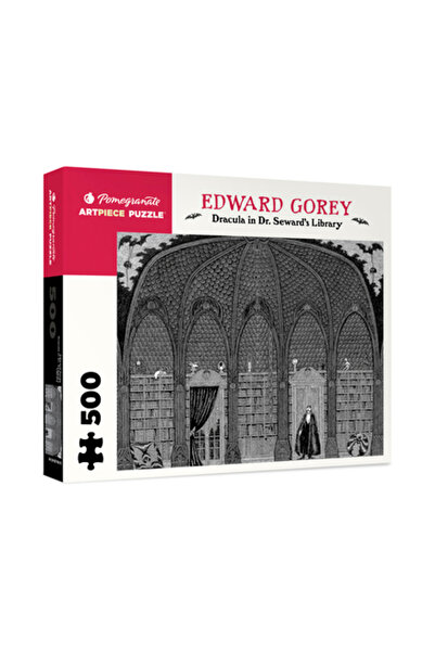 Pomegranate Art Books Puzzle de 500 de piese cu Dracula în biblioteca Dr. Seward